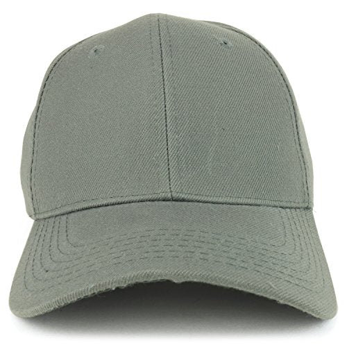 Trendy Apparel Shop Plain Structured Crown Adjustable Baseball Cap