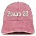 Trendy Apparel Shop Psalm 23 Washed Pigment Dyed Baseball Cap
