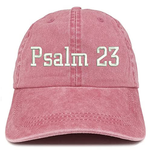 Trendy Apparel Shop Psalm 23 Washed Pigment Dyed Baseball Cap