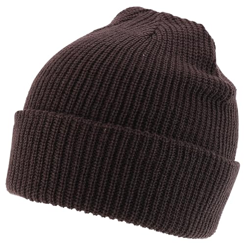 Trendy Apparel Shop Warm Winter Acrylic Ribbed Knit Cuff Beanie Hat
