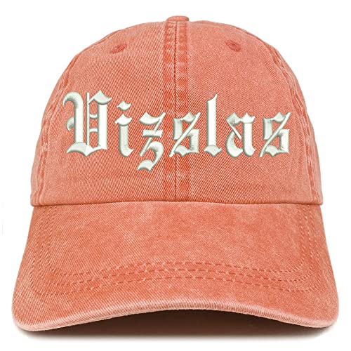 Trendy Apparel Shop Old English Vizslas Washed Pigment Dyed Baseball Cap
