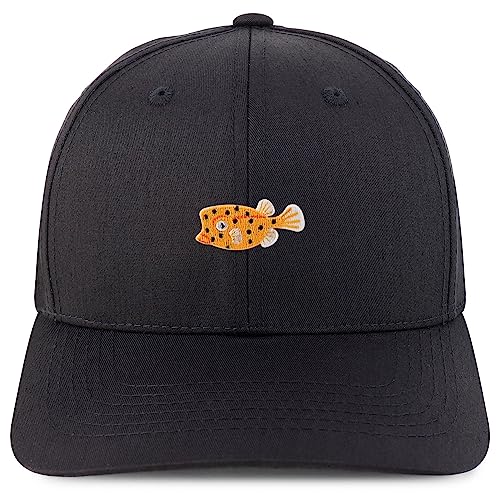 Trendy Apparel Shop Boxfish Embroidered Patch Structured 6 Panel Snapback Baseball Cap