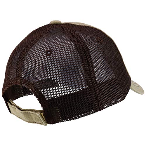 Trendy Apparel Shop Oversized XXL Pigment Dyed Distressed Trucker Baseball Cap