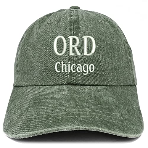 Trendy Apparel Shop ORD Chicago Embroidered Pigment Dyed Washed Baseball Cap