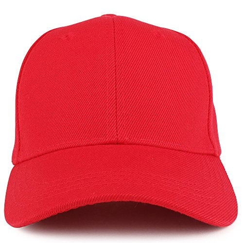 Trendy Apparel Shop Plain Youth Size Kid's Adjustable Structured Baseball Cap