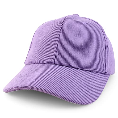 Trendy Apparel Shop Polyester Corduroy Structured Baseball Cap Dad Hat