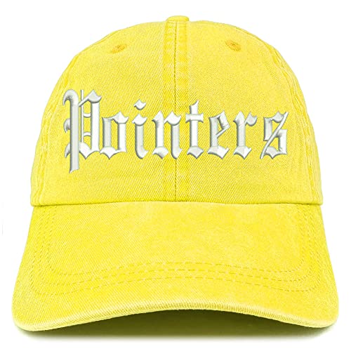 Trendy Apparel Shop Old English Pointers Washed Pigment Dyed Baseball Cap