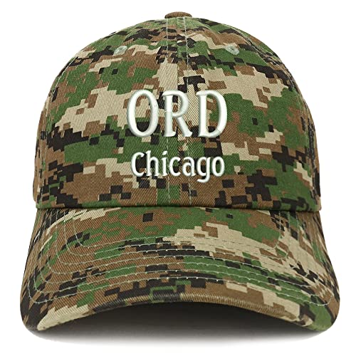 Trendy Apparel Shop ORD Chicago Low Profile Soft Cotton Baseball Cap