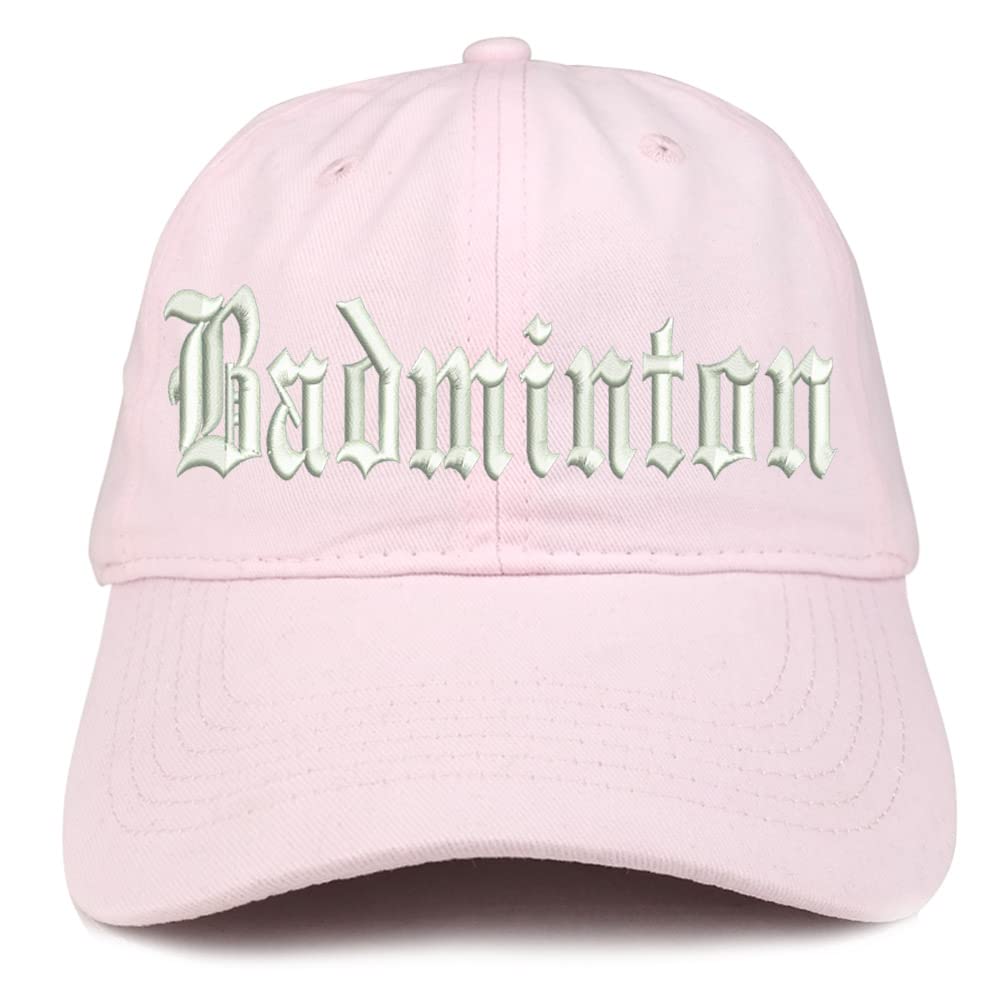 Trendy Apparel Shop Old English Badminton Low Profile Soft Cotton Baseball Cap
