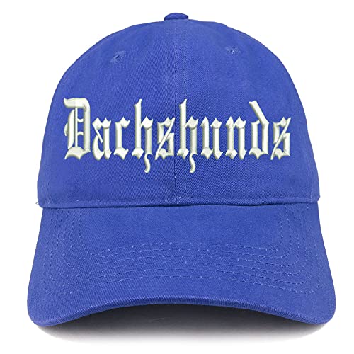 Trendy Apparel Shop Old English Dachshunds Low Profile Soft Cotton Baseball Cap