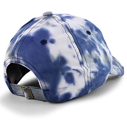 Trendy Apparel Shop Plain Cotton Tie Dyed Patterned Soft Crown Baseball Cap