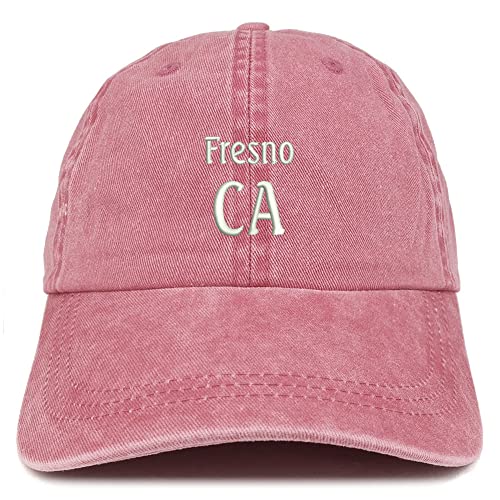 Trendy Apparel Shop Fresno CA Embroidered Pigment Dyed Washed Baseball Cap