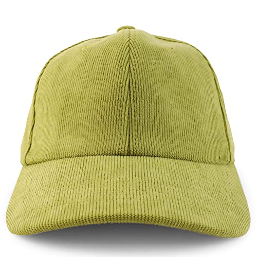 Trendy Apparel Shop Polyester Corduroy Structured Baseball Cap Dad Hat