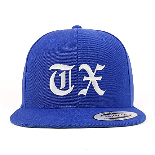 Trendy Apparel Shop Texas TX Old English Embroidered Flatbill Snapback