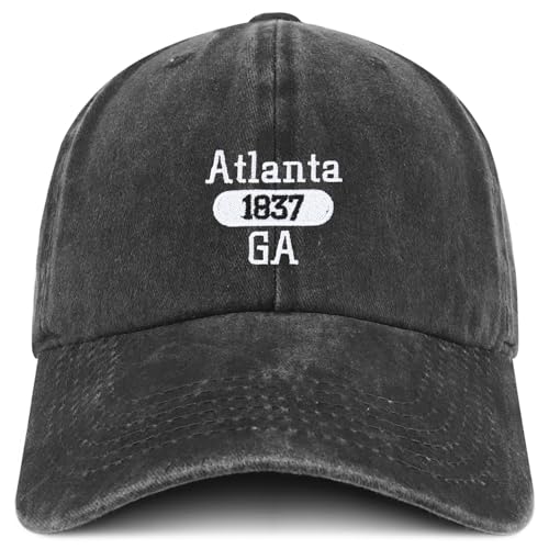 Trendy Apparel Shop Atlanta Est.1837 Embroidered Pigment Dyed Cotton Baseball Cap