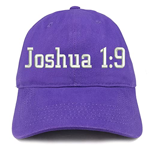 Trendy Apparel Shop Joshua 1:9 Low Profile Soft Cotton Baseball Cap