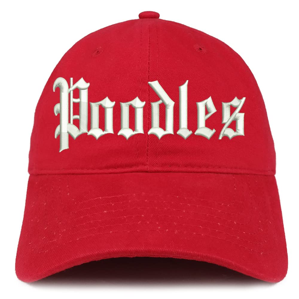 Trendy Apparel Shop Old English Poodles Low Profile Soft Cotton Baseball Cap