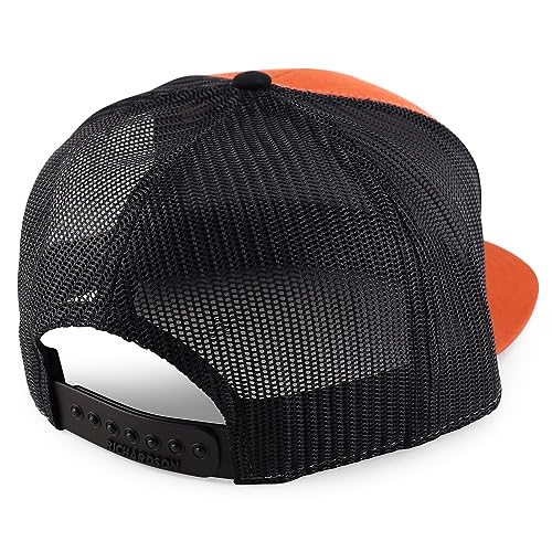 Trendy Apparel Shop Structured High Profile 7 Panel Flat Bill Mesh Back Snapback Cap