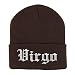 Trendy Apparel Shop Virgo Old English Embroidered Long Cuff Beanie