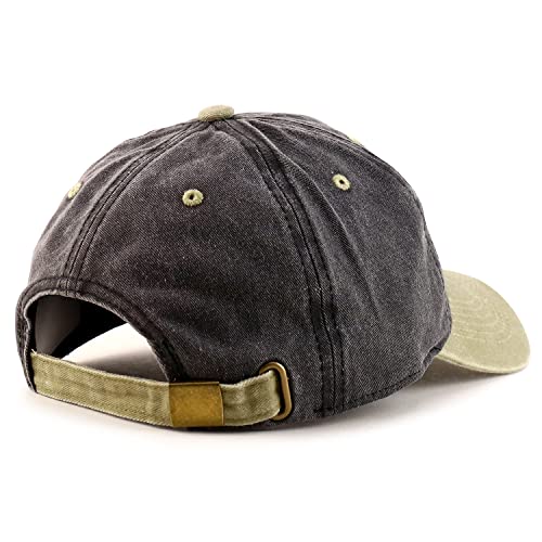 Trendy Apparel Shop Established 1949 Embroidered 75th Birthday Gift Pigment Dyed Washed Cotton Cap