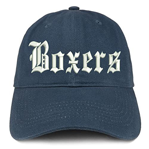 Trendy Apparel Shop Old English Boxers Low Profile Soft Cotton Baseball Cap