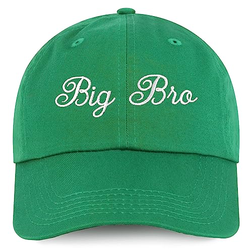 Trendy Apparel Shop Youth Size Big Bro Embroidered Unstructured Cotton Baseball Cap