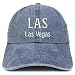 Trendy Apparel Shop LAS Las Vegas Embroidered Pigment Dyed Washed Baseball Cap