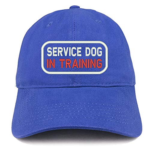 Trendy Apparel Shop Service Dog in Training Embroidered Brushed Cotton Cap
