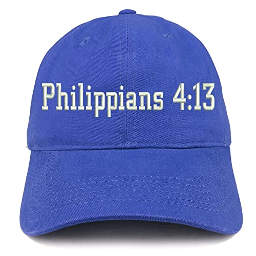 Trendy Apparel Shop Philippians 4:13 Low Profile Soft Cotton Baseball Cap