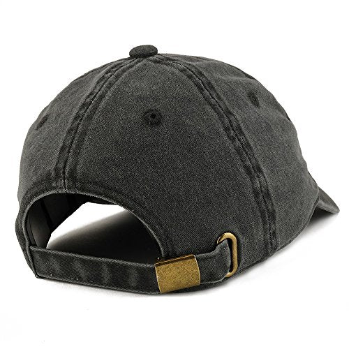 Trendy Apparel Shop Burger Patch Pigment Dyed Cotton Twill Unstructured Dad Hat