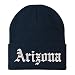 Trendy Apparel Shop Arizona State Old English Embroidered Long Cuff Beanie