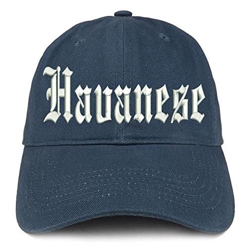 Trendy Apparel Shop Old English Havanese Low Profile Soft Cotton Baseball Cap