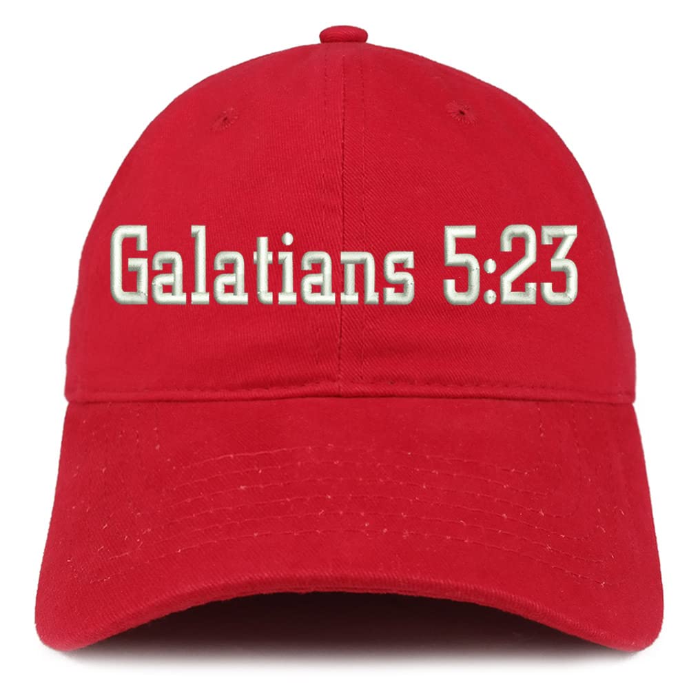 Trendy Apparel Shop Galatians 5:23 Low Profile Soft Cotton Baseball Cap