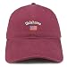 Trendy Apparel Shop Oklahoma USA Flag Low Profile Soft Cotton Baseball Cap