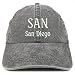 Trendy Apparel Shop SAN San Diego Embroidered Pigment Dyed Washed Baseball Cap