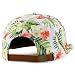 Trendy Apparel Shop Floral Print Unstructured 5 Panel Flatbill Rope Baseball Cap