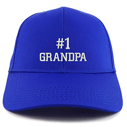 Trendy Apparel Shop Number 1 Grandpa Embroidered Sturctured Baseball Cap