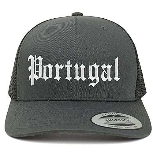 Trendy Apparel Shop Portugal Old English 6 Panel Trucker Mesh Cap