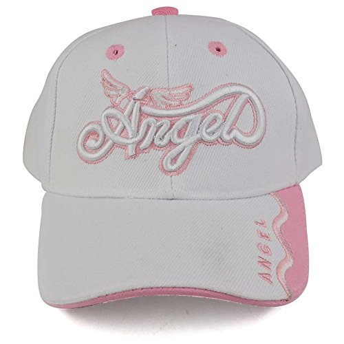 Trendy Apparel Shop Infant Size Angel 3D Embroidered Adjustable Baseball Cap