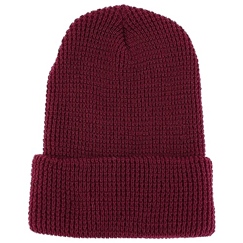 Trendy Apparel Shop Warm Waffle Knit Cuff Beanie