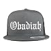Trendy Apparel Shop Obadiah Old English 5 Panel Flatbill Trucker Cap