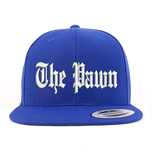 Trendy Apparel Shop The Pawn Old English Embroidered Flatbill Snapback