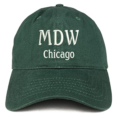 Trendy Apparel Shop MDW Chicago Low Profile Soft Cotton Baseball Cap