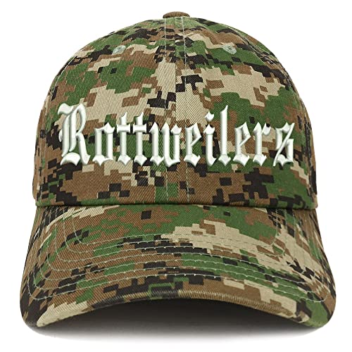Trendy Apparel Shop Old English Rottweilers Low Profile Soft Cotton Baseball Cap