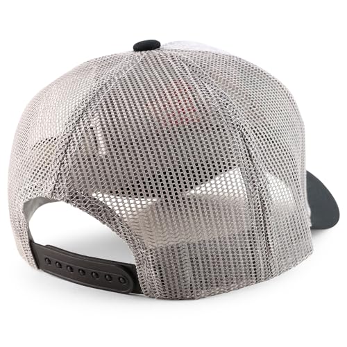 Trendy Apparel Shop Eagle Mexican American Flag 3D Embroidered Curved Bill Trucker Cap