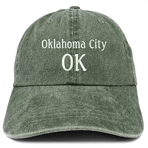 Trendy Apparel Shop Oklahoma City OK Embroidered Pigment Dyed Washed Baseball Cap