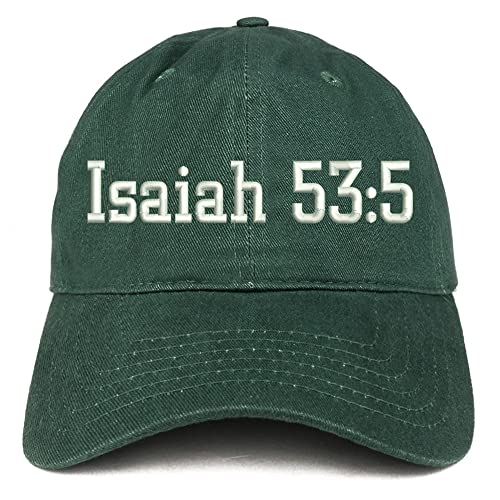 Trendy Apparel Shop Isaiah 53:5 Low Profile Soft Cotton Baseball Cap