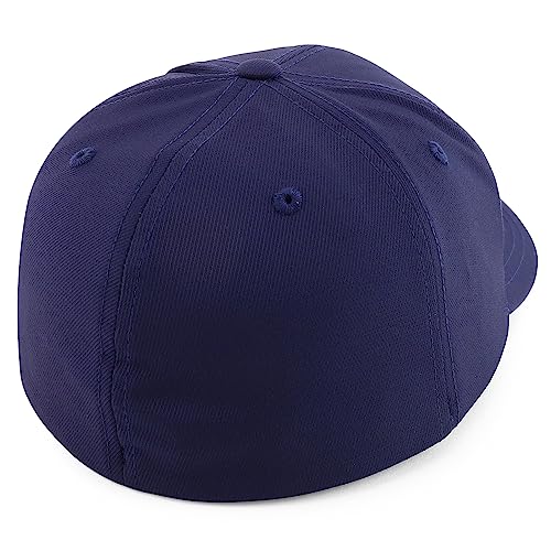 Trendy Apparel Shop Oversize XXL Classic Structured 6 Panel Curved Bill Stretchy Fitted Ball Cap