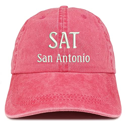 Trendy Apparel Shop SAN San Antonio Embroidered Pigment Dyed Washed Baseball Cap