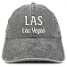 Trendy Apparel Shop LAS Las Vegas Embroidered Pigment Dyed Washed Baseball Cap